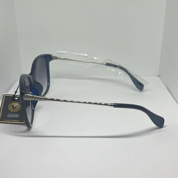VG Cat Eye Bling Blue Women’s Sunglasses - Picture 2 of 3